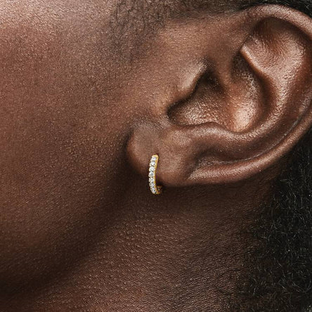 Pandora Sparkling Huggie Hoop Earrings