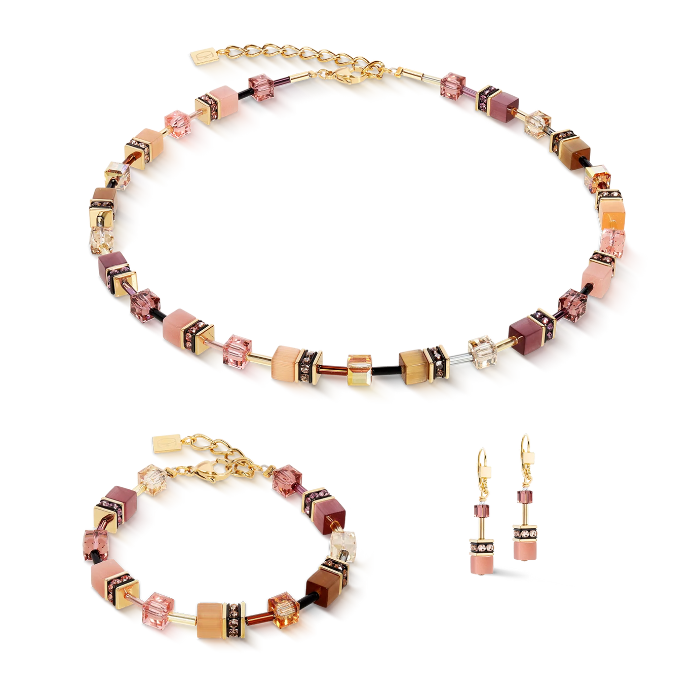 Coeur de Lion GeoCUBE® Iconic bracelet gold Blush