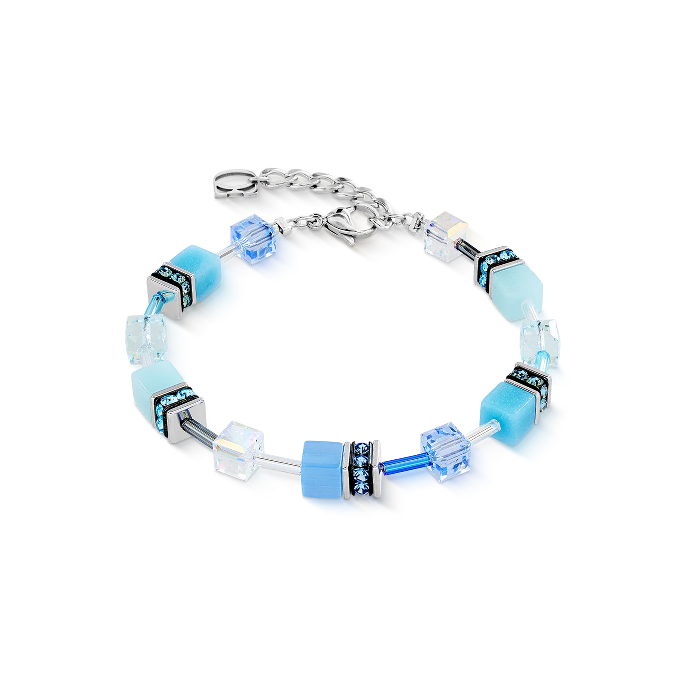 Coeur De Lion GeoCUBE® Iconic bracelet aqua-blue