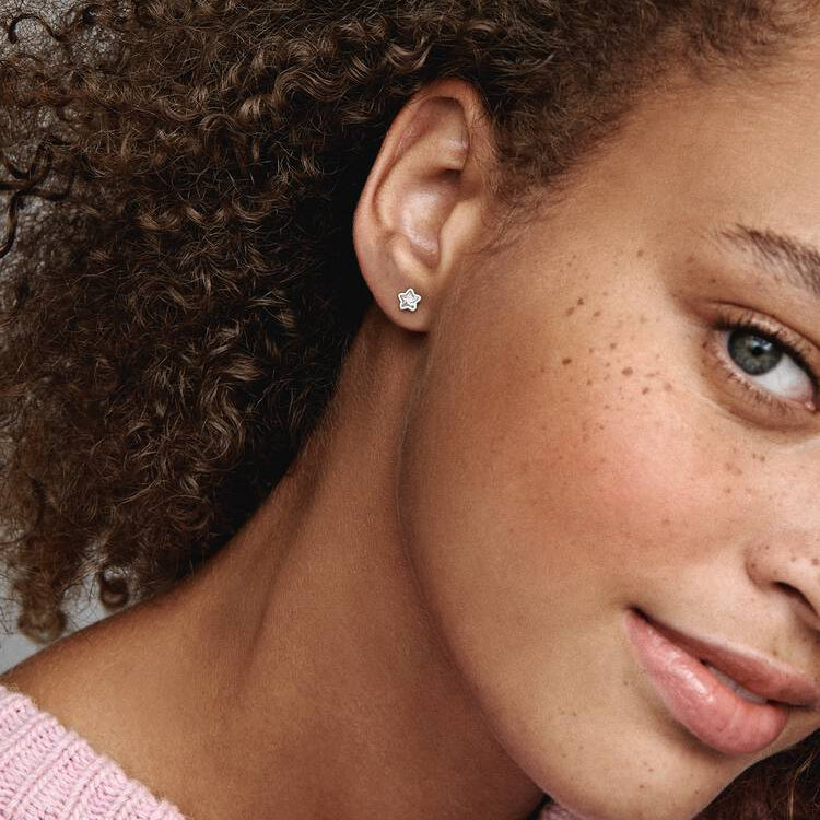 Pandora Sparkling Star Stud Earrings