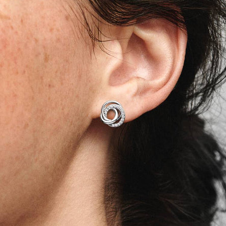 Pandora Family Always Encircled Stud Earrings