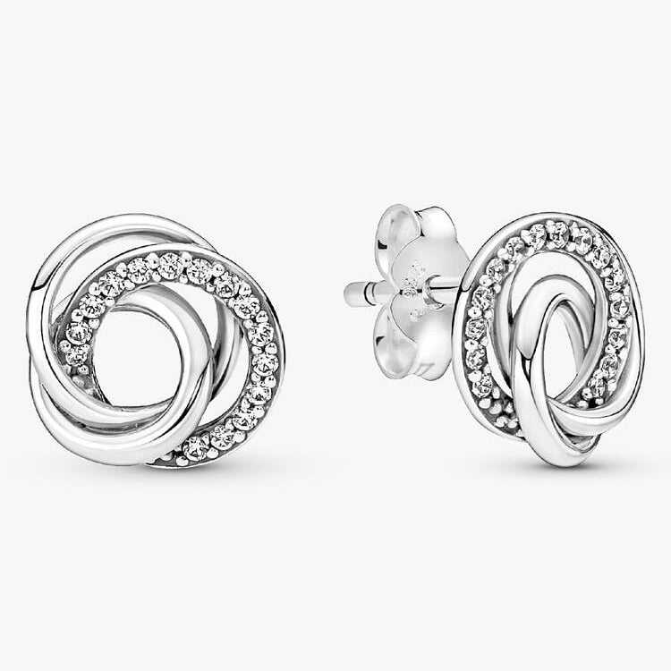 Pandora Family Always Encircled Stud Earrings