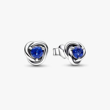 Pandora September Birthstone Eternity Circle Stud Earrings