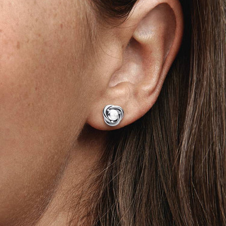 Pandora April Birthstone Eternity Circle Stud Earrings