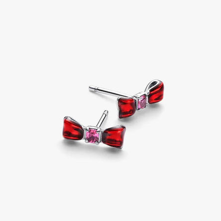 Pandora Disney Snow White Bow Stud Earrings