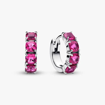 Pandora Pink Hoop Earrings