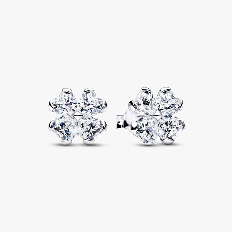 Pandora Sparkling Lucky Clover Stud Earrings
