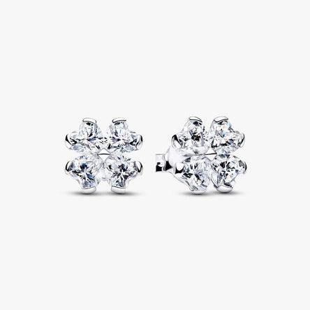 Pandora Sparkling Lucky Clover Stud Earrings