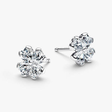 Pandora Sparkling Lucky Clover Stud Earrings