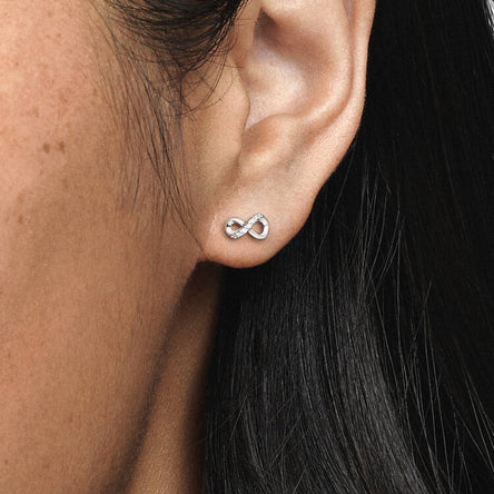 Pandora Sparkling Infinity Stud Earrings