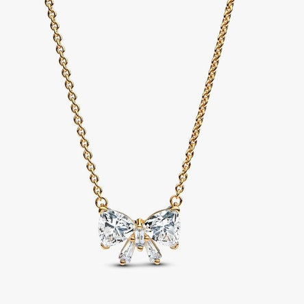 Pandora Sparkling Bow Necklace