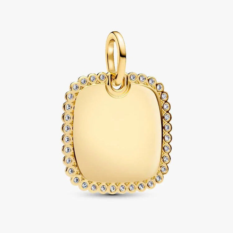 Pandora Engravable Square Tag Pendant