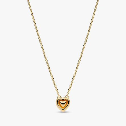 Pandora Engravable Heart Halo Collier Necklace