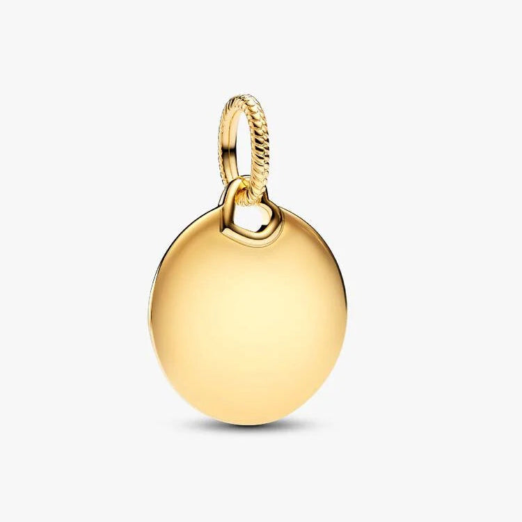 Pandora Engravable Round Tag Dangle Charm