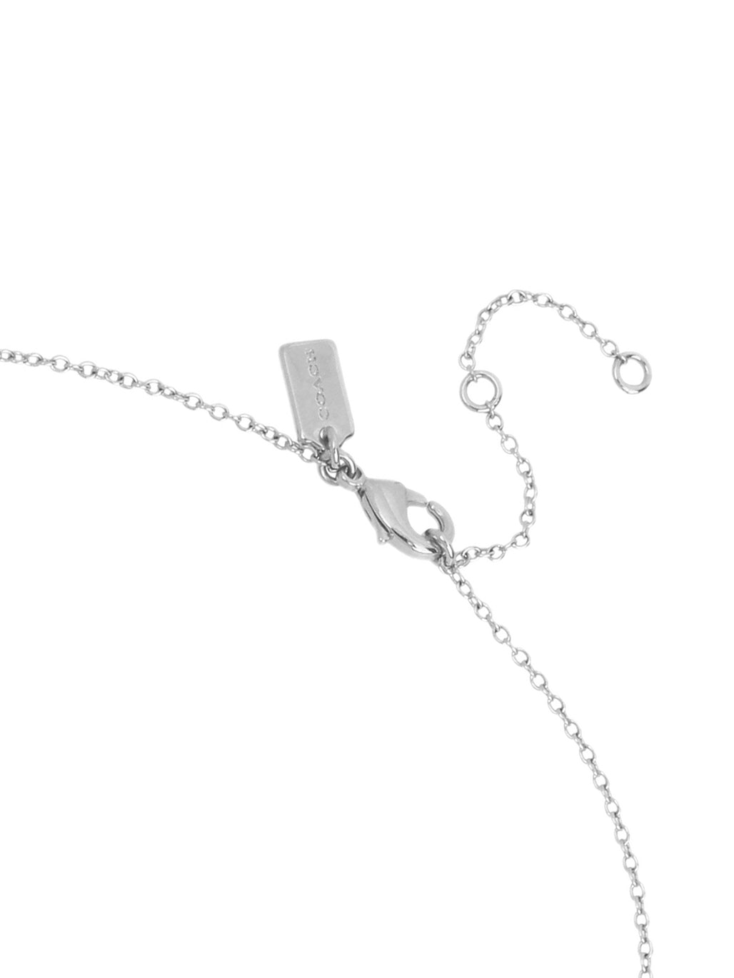 COACH Silver Tone C Starter Necklace