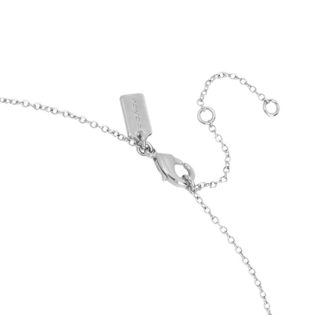 COACH Silver Tone C Starter Necklace
