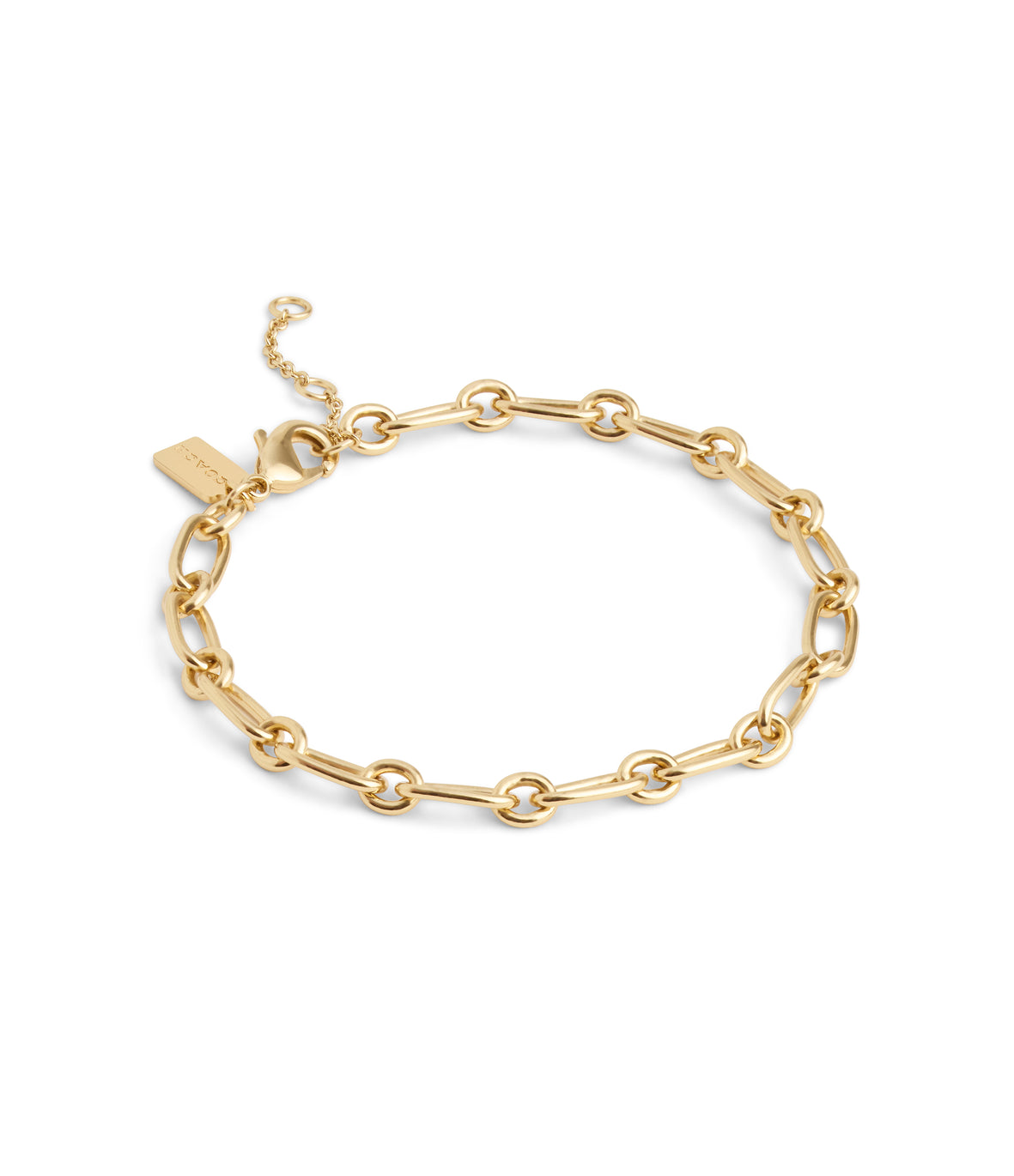 COACH Charm Starter Link Bracelet Gold Tone