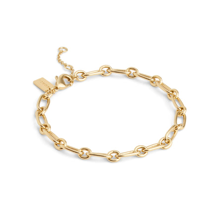 COACH Charm Starter Link Bracelet Gold Tone