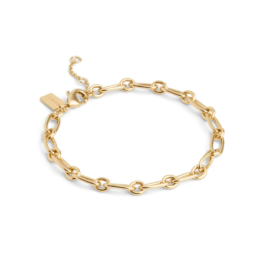 COACH Charm Starter Link Bracelet Gold Tone