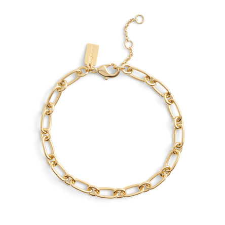 COACH Charm Starter Link Bracelet Gold Tone