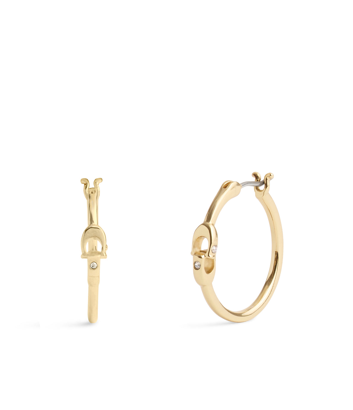COACH Gold Hoops