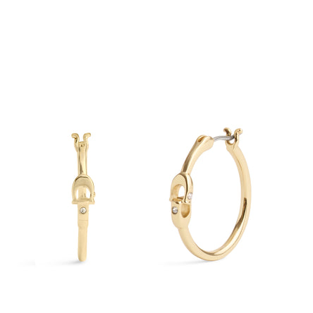 COACH Gold Hoops