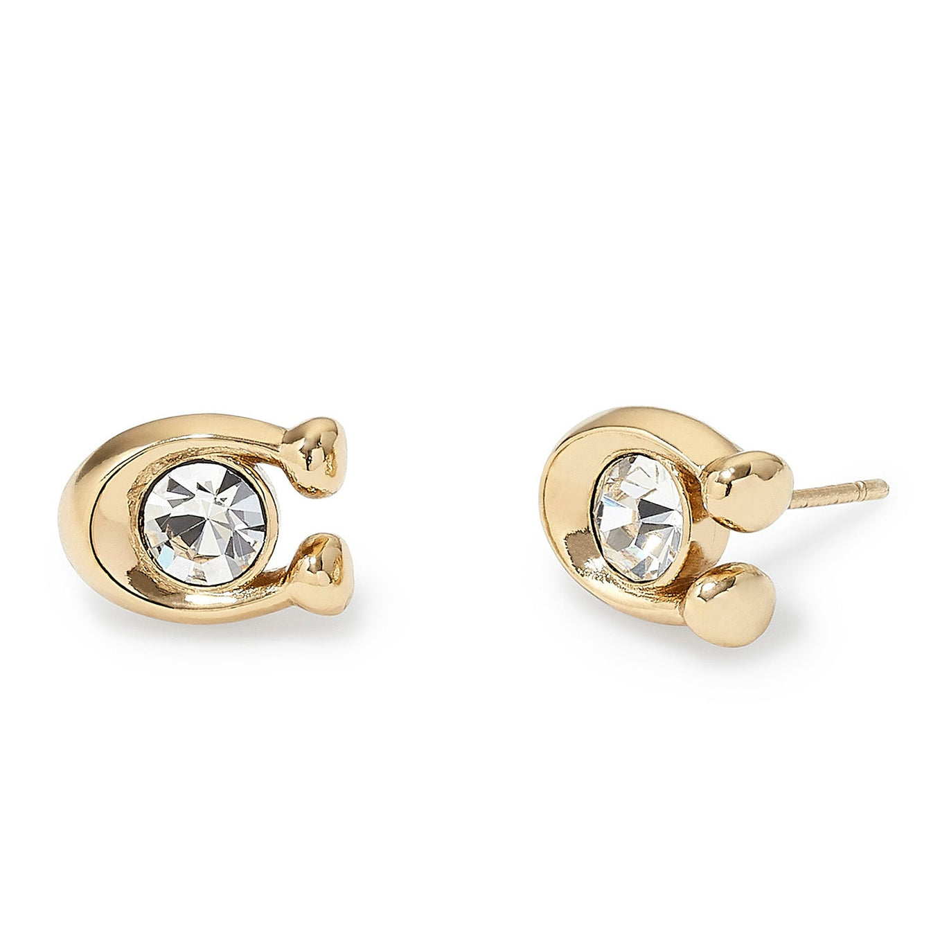 COACH Signature Stone Stud Earrings