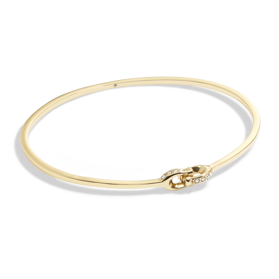 COACH Interlinked Pave C Bangle Gold