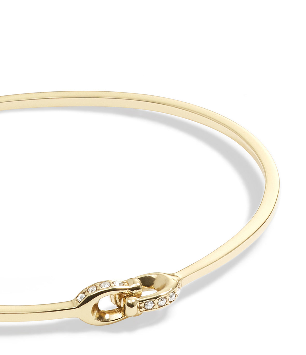 COACH Interlinked Pave C Bangle Gold