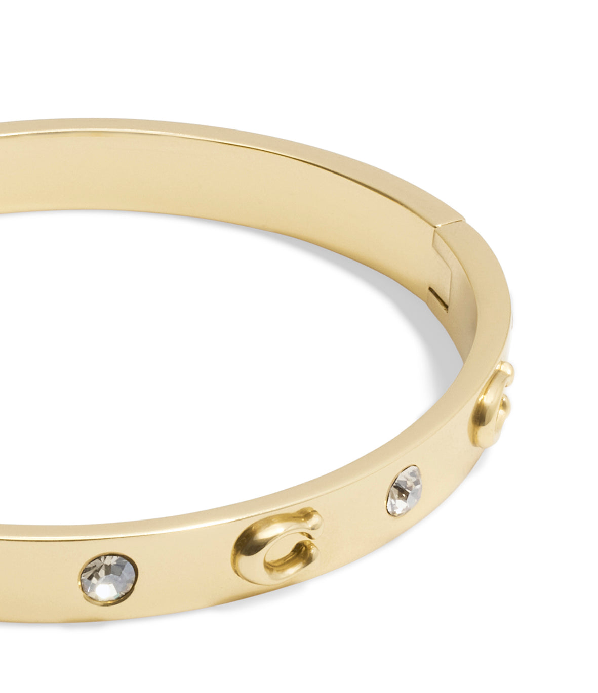 COACH Gold Hinged Bangle