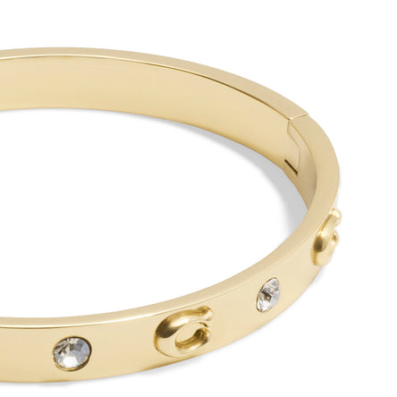 COACH Gold Hinged Bangle