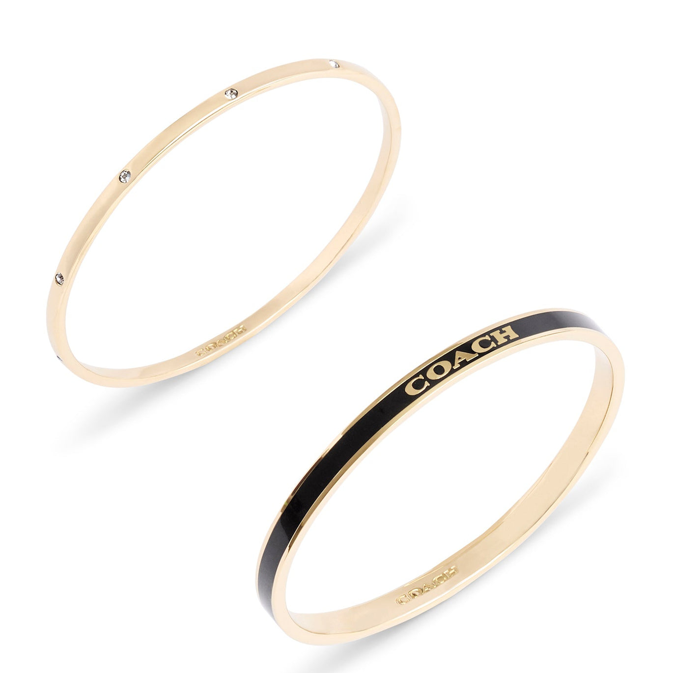 COACH Signature Duo Bangle Boxed Set