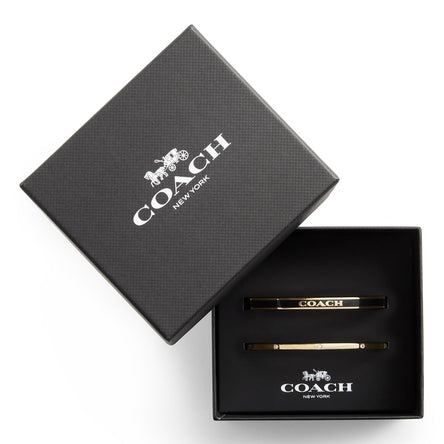 COACH Signature Duo Bangle Boxed Set