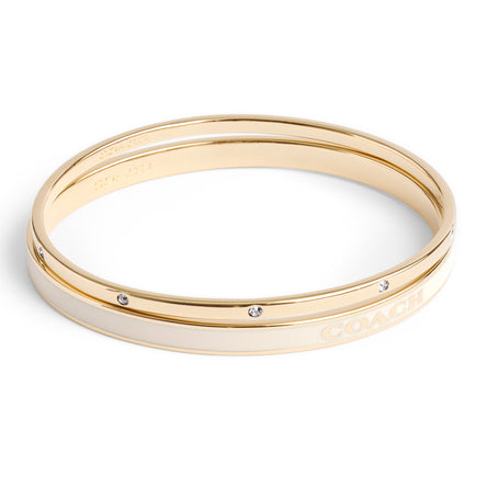 COACH Duo Bangle Set Cream