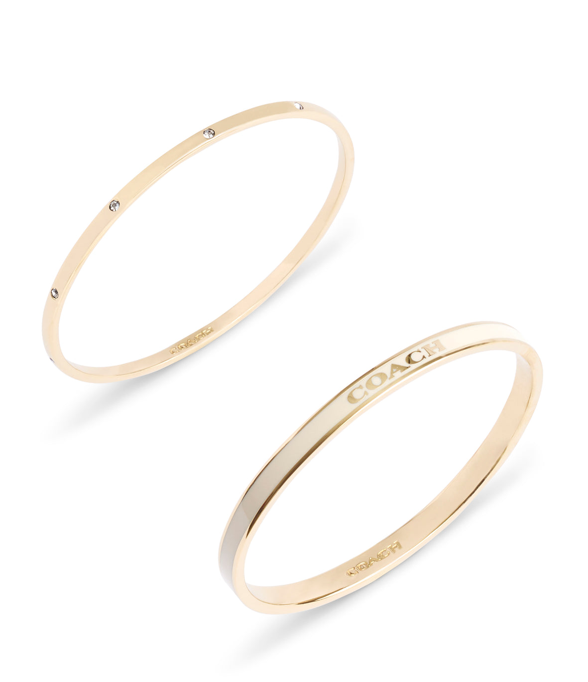 COACH Duo Bangle Set Cream