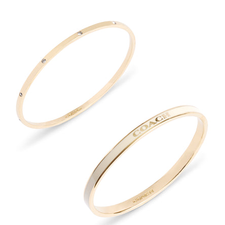 COACH Duo Bangle Set Cream
