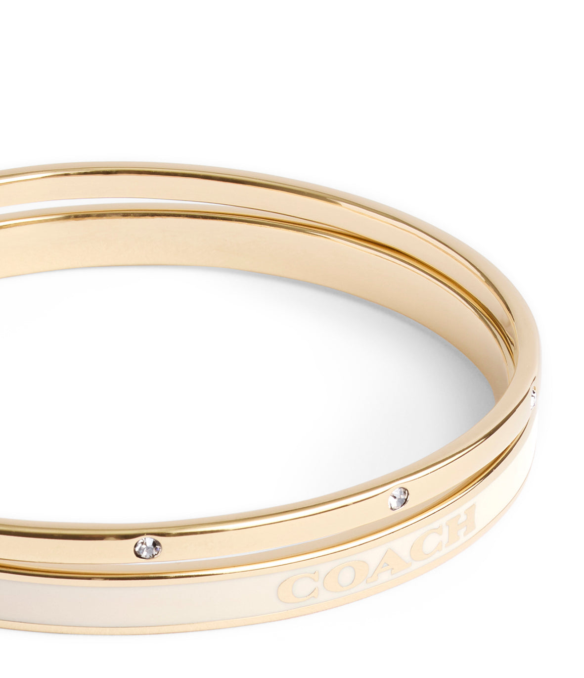 COACH Duo Bangle Set Cream