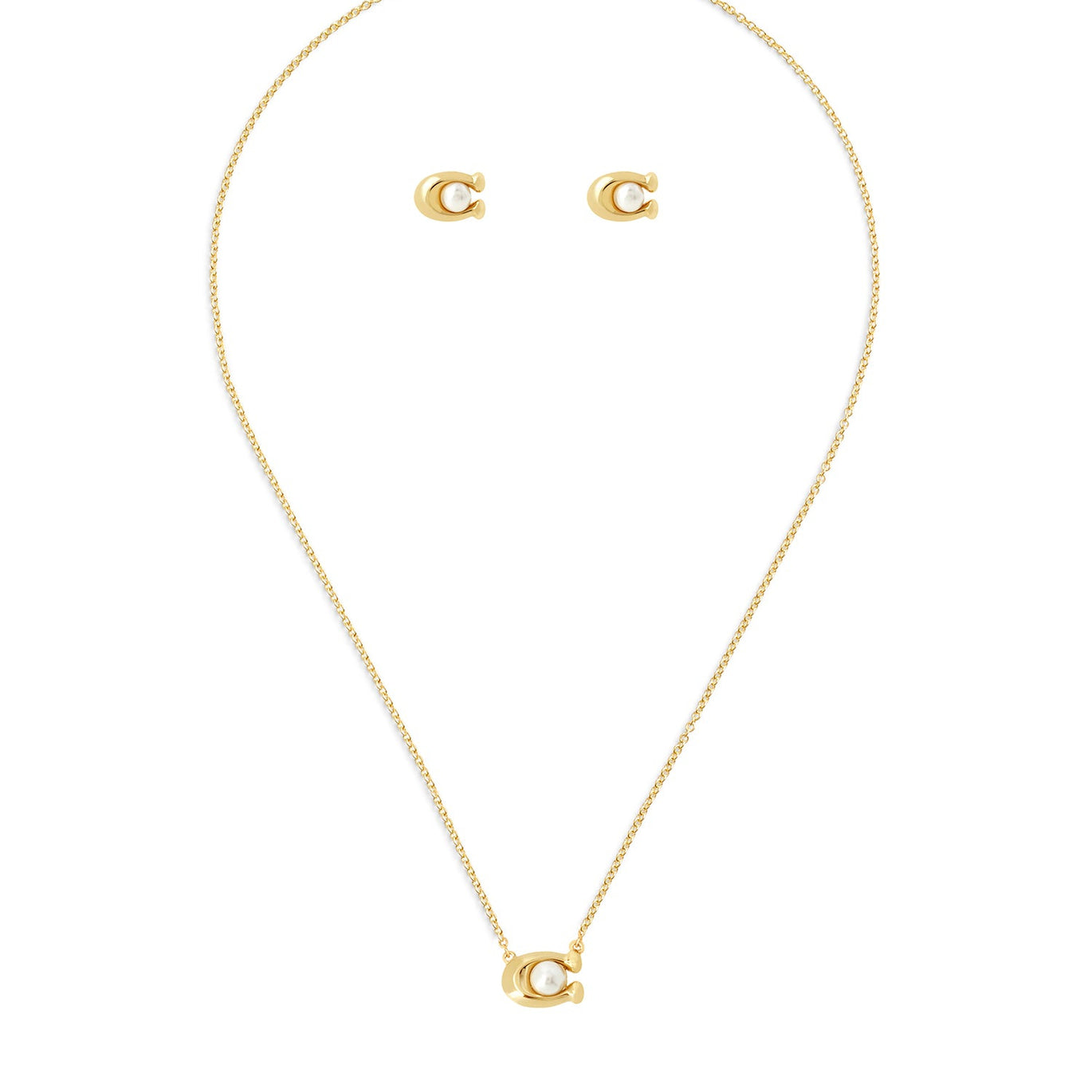 COACH Signature Pearl Jewellery Set