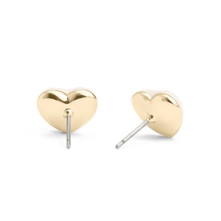 COACH Signature Enamel Heart Stud Earrings