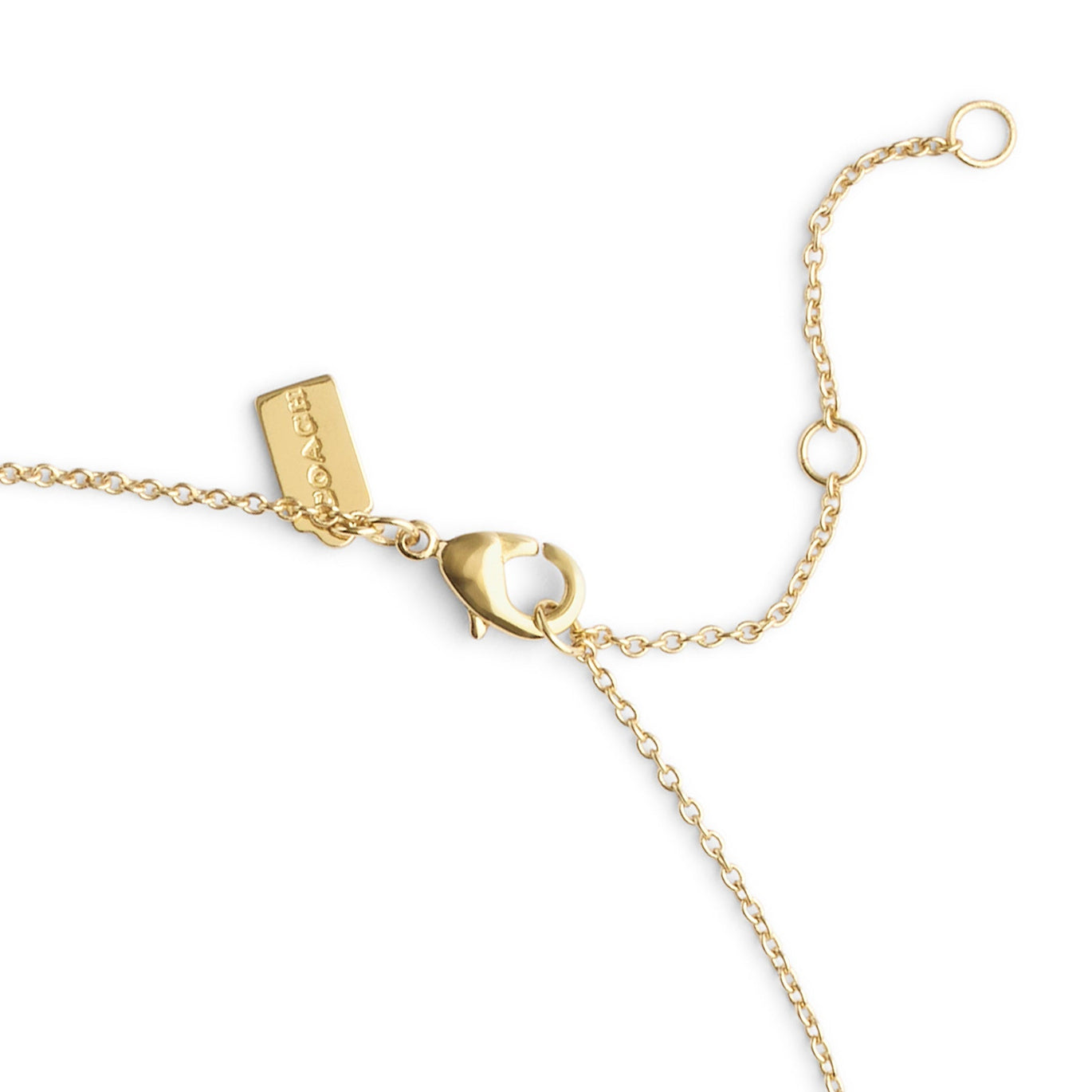 COACH Signature C Stone Pendant Necklace