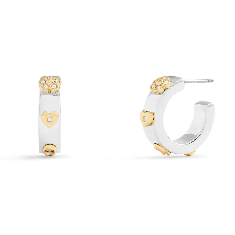 COACH Signature Hoop Earrings