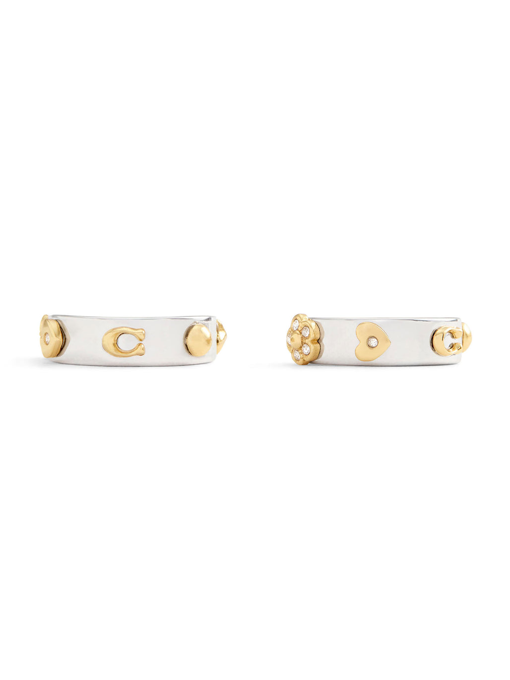 COACH Signature Hoop Earrings