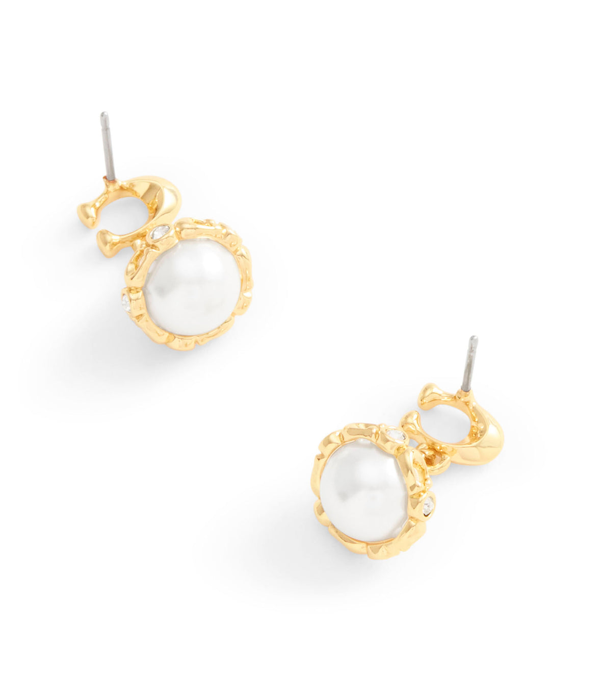 COACH Signiture Pearl Orb Earrings