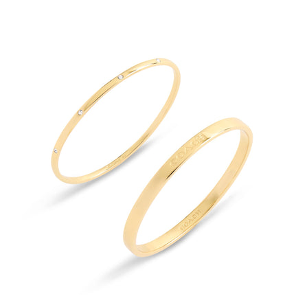 COACH Signature Bangle Bracelet Boxed Set