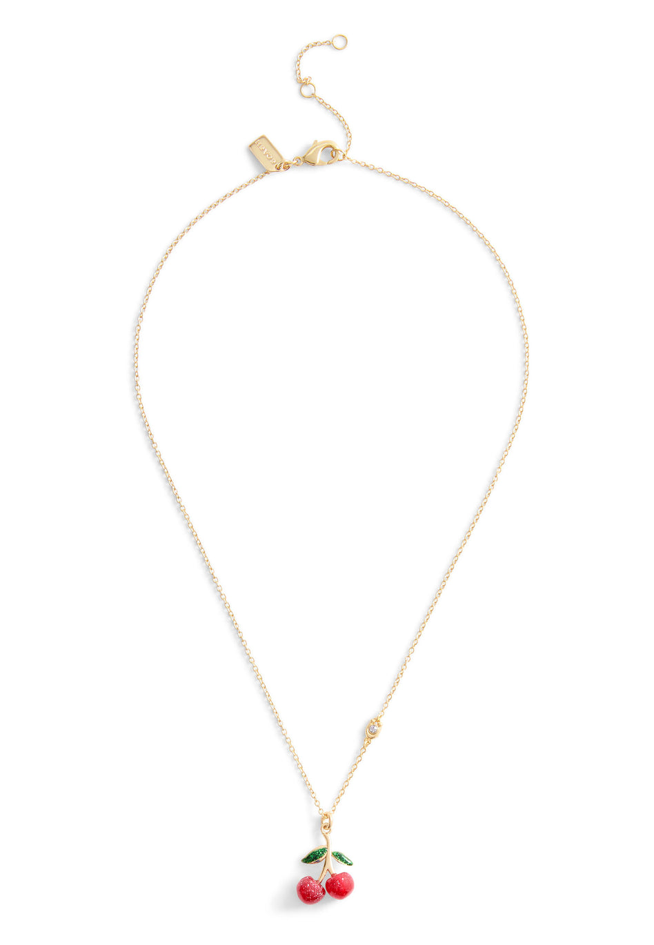 COACH Signature Cherry Novelty Short Pendant Necklace