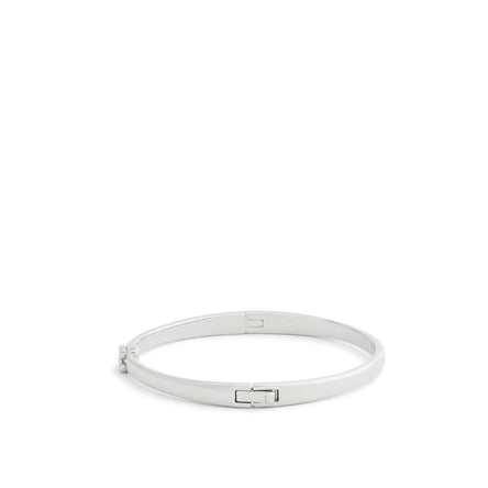 COACH Silver Tone Hinged Bangle