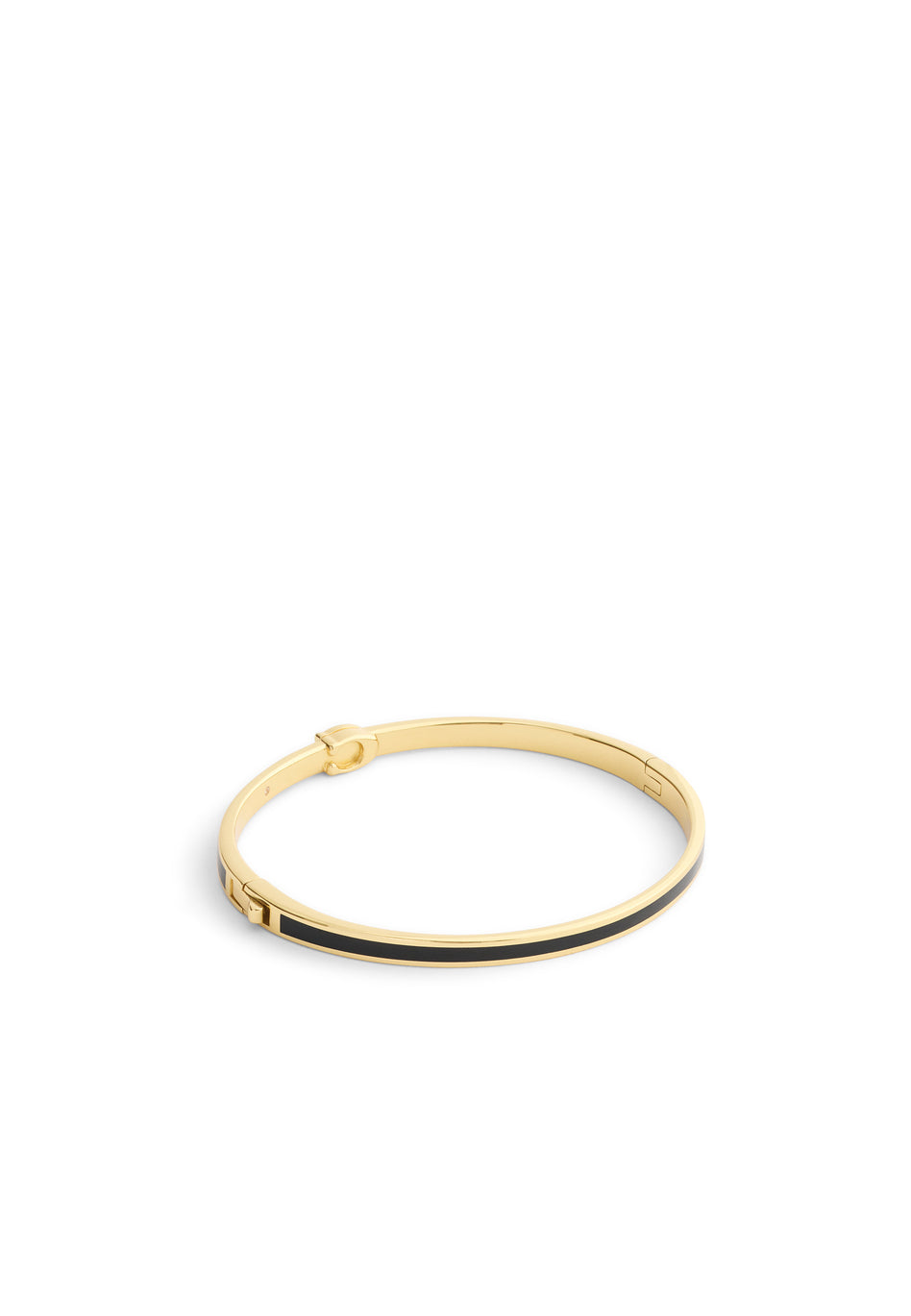 COACH Gold Plated Enamel Hinged Bangle