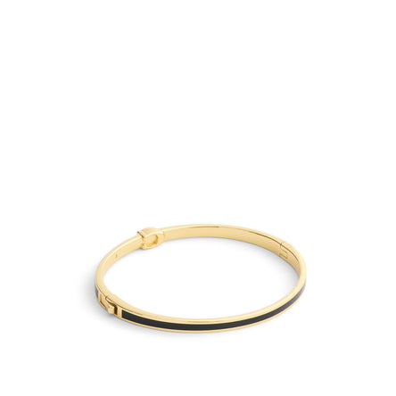 COACH Gold Plated Enamel Hinged Bangle