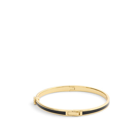 COACH Gold Plated Enamel Hinged Bangle