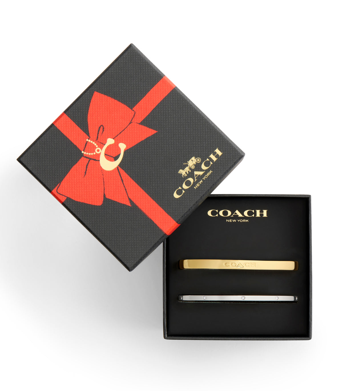 COACH Mixed Metal Bangle Set